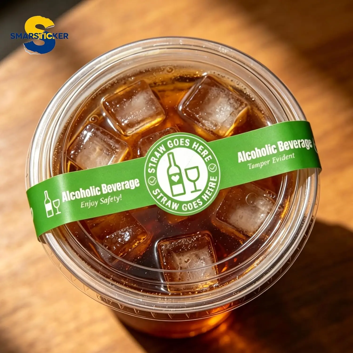 

Зеленые наклейки с защитой от вскрытия – пломбы для соломинок для напитков на вынос, 250 шт., 1,25 x 9 дюймов, защитные этикетки с контролем вскрытия для алкогольных напитков