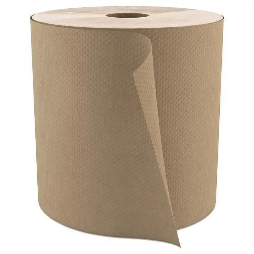 Economical Natural Roll Paper Towels 1-Ply 800 ft 6/Carton