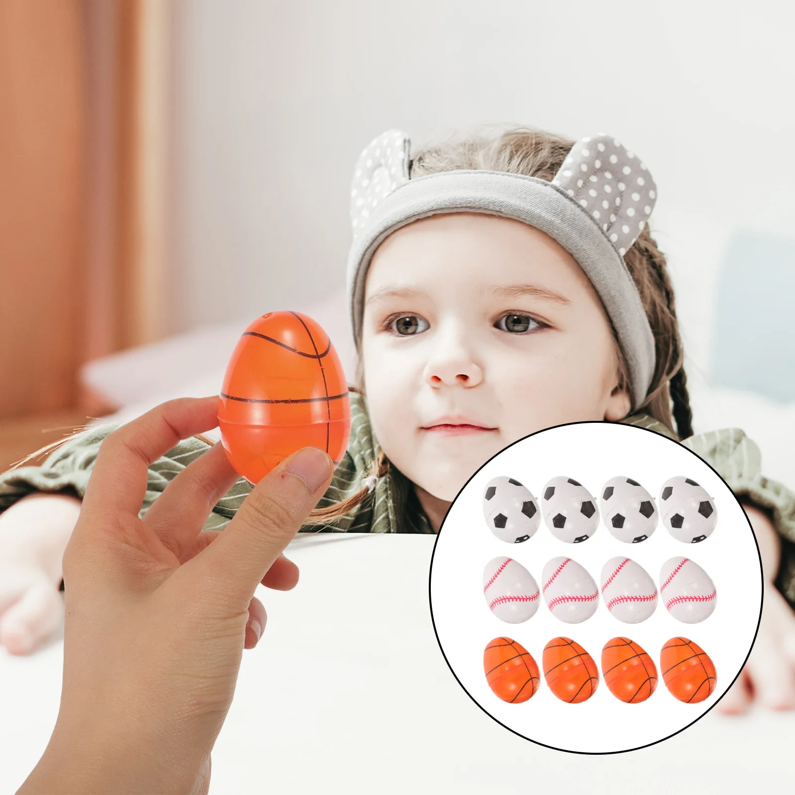 

12 Pcs Storage -filled Color Multiple Eggs Festival Candy Case Party Favor