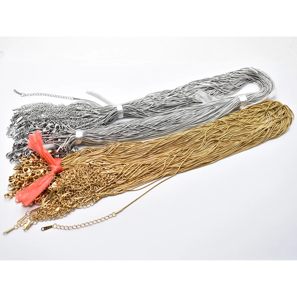 

Оптовая продажа, 0,9 мм, модная цепочка в виде змеи из нержавеющей стали, 45 см + 5 см, цепочка с застежкой-лобстером, сделай сам, ювелирные аксессуары, 50 100 шт./лот