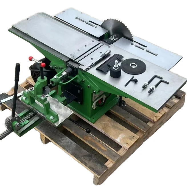 

【Hot】Powerful 7 in 1 Multi Function Combination Woodworking Machine for Carpentry and Furniture Making