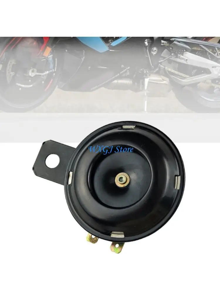 37JE Multiple Purpose Electric Bike Horn Corrosion Resistant Metal Build Loud Quick Fixing for Motorcycles Trail Rides