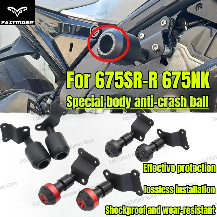 

Suitable for CF 675SR-R Modified Body Anti-drop Ball 675NK Anti-drop Glue Stick Bumper Motorcycle Accessories