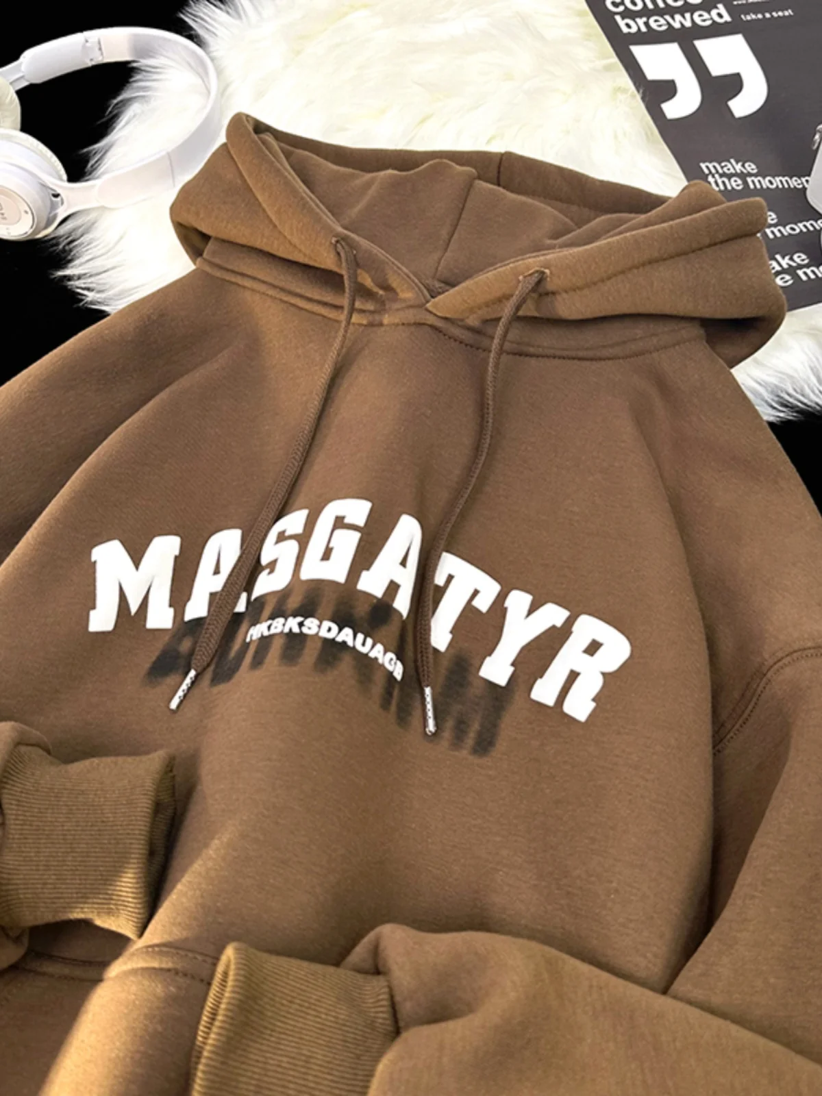 

Мужская толстовка American Sle Heavyweight: осенняя, модная, в уличном стиле, брендовая, с капюшоном, для подростков, повседневная куртка