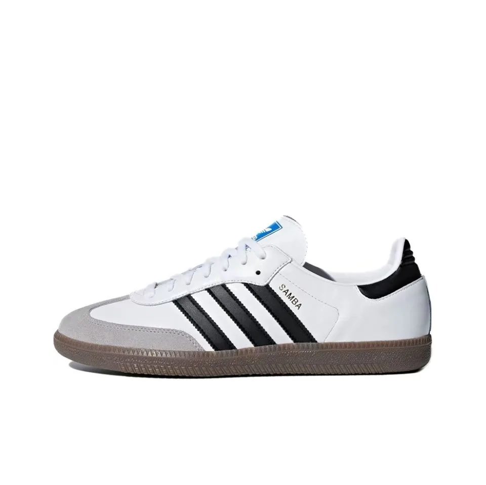 Adidas samba OG ผู้ชายผู้หญิงหนังนุ่มรองเท้าสเก็ตบอร์ด wales bonn pony tonal แบนกีฬากลางแจ้งรองเท้าผ้าใบสาเหตุ