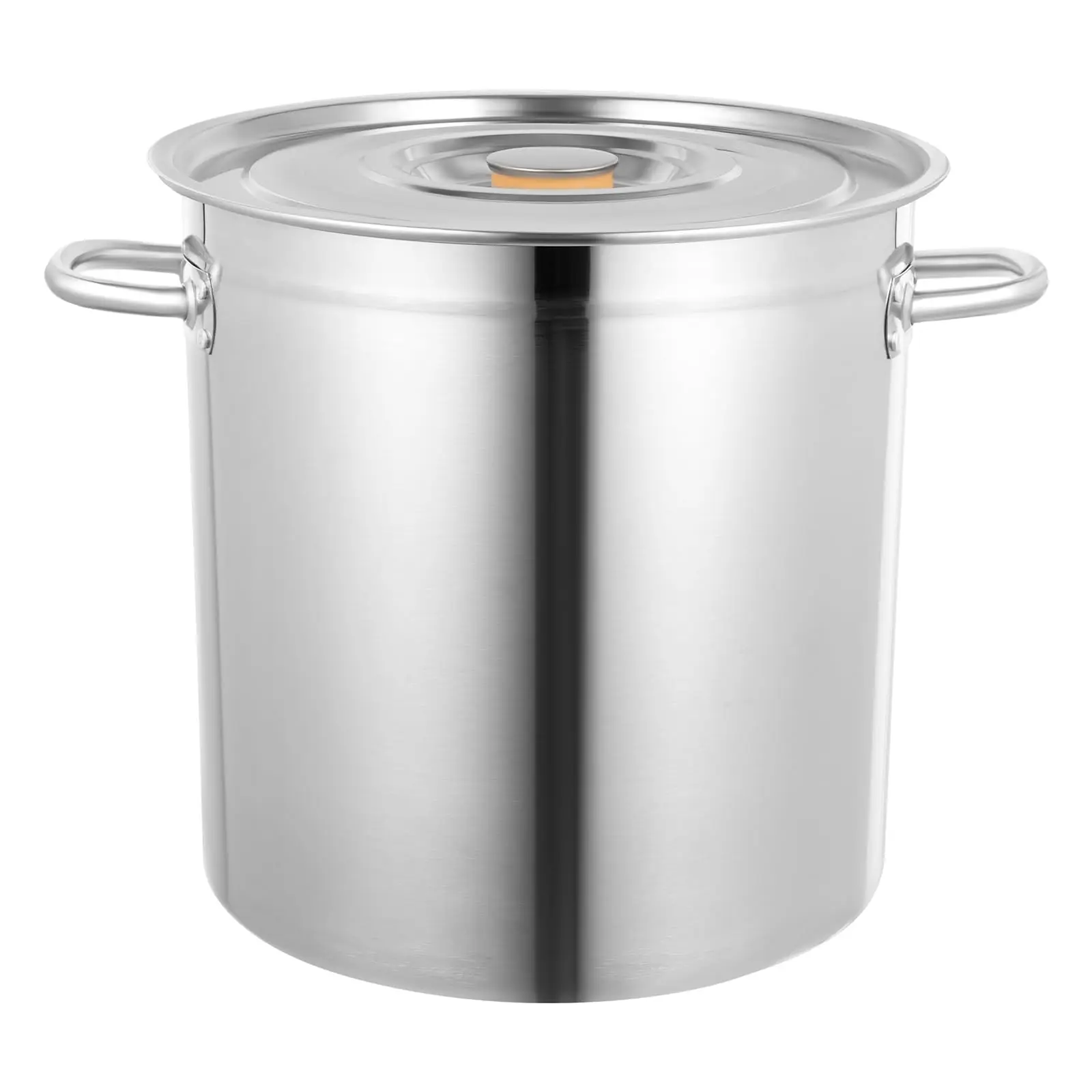 

Thanksgiving day Gift 35L Stainless Steel Stockpot with Lid, Heavy Duty Kitchen Storage Bucket – 14.76" Large Capacity 201 SS Co