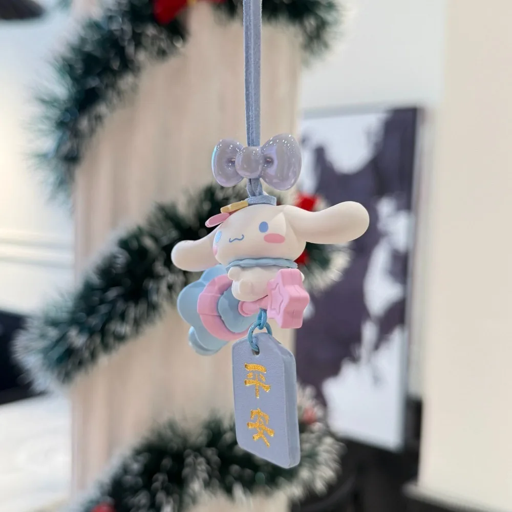 Sanrio Hello Kitty‌ Kuromi‌ Car Hanging Ornament Pendant Rearview Mirror Decoration Car Interior Accessory Fashion Lucky Gift view 5