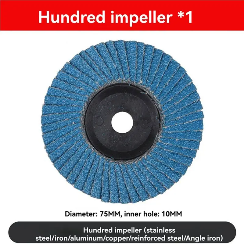 【HOUSEHOLD GOODS】36Pcs 75Mm Cutting Disc Kit For 10Mm Bore Angle Grinder Metal Circular Saw Blade Flat Flap Grinding Wheel Sandi