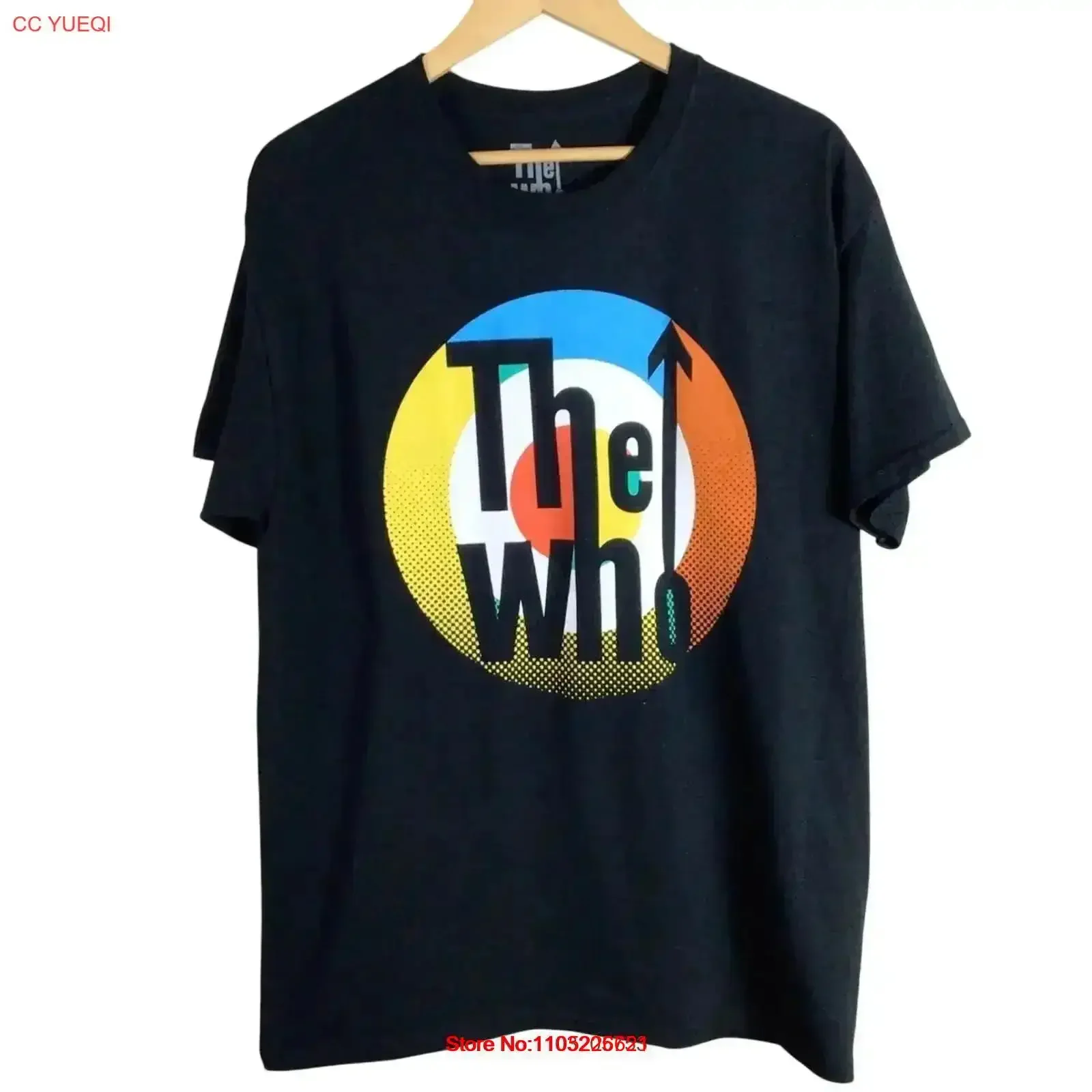 Classic THE WHO tour 2019 band Moving On T Shirt Black Large vintage Washed Top For Everyday Wear Casual graphic vintage