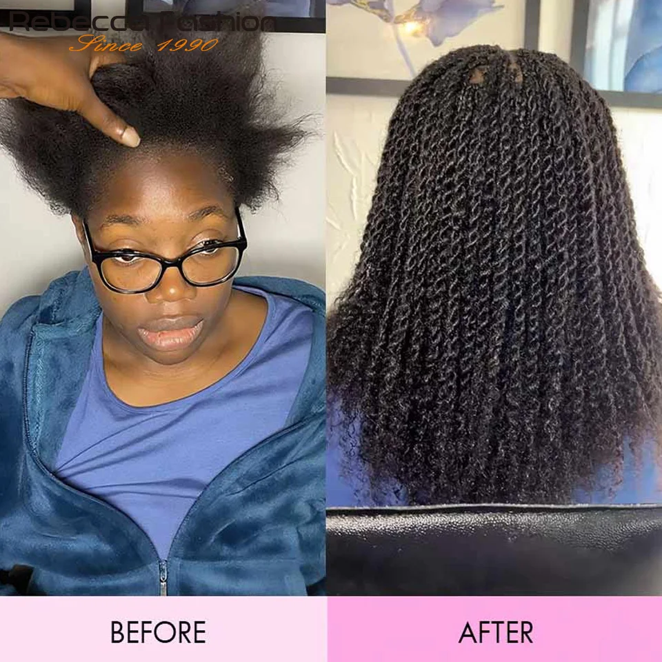 QVR Afro Kinky Bulk Human Hair For Braiding & Mini Twists Rebecca Virgin Remy Dreadlock Natural Color Braids Hair Very Soft Hair