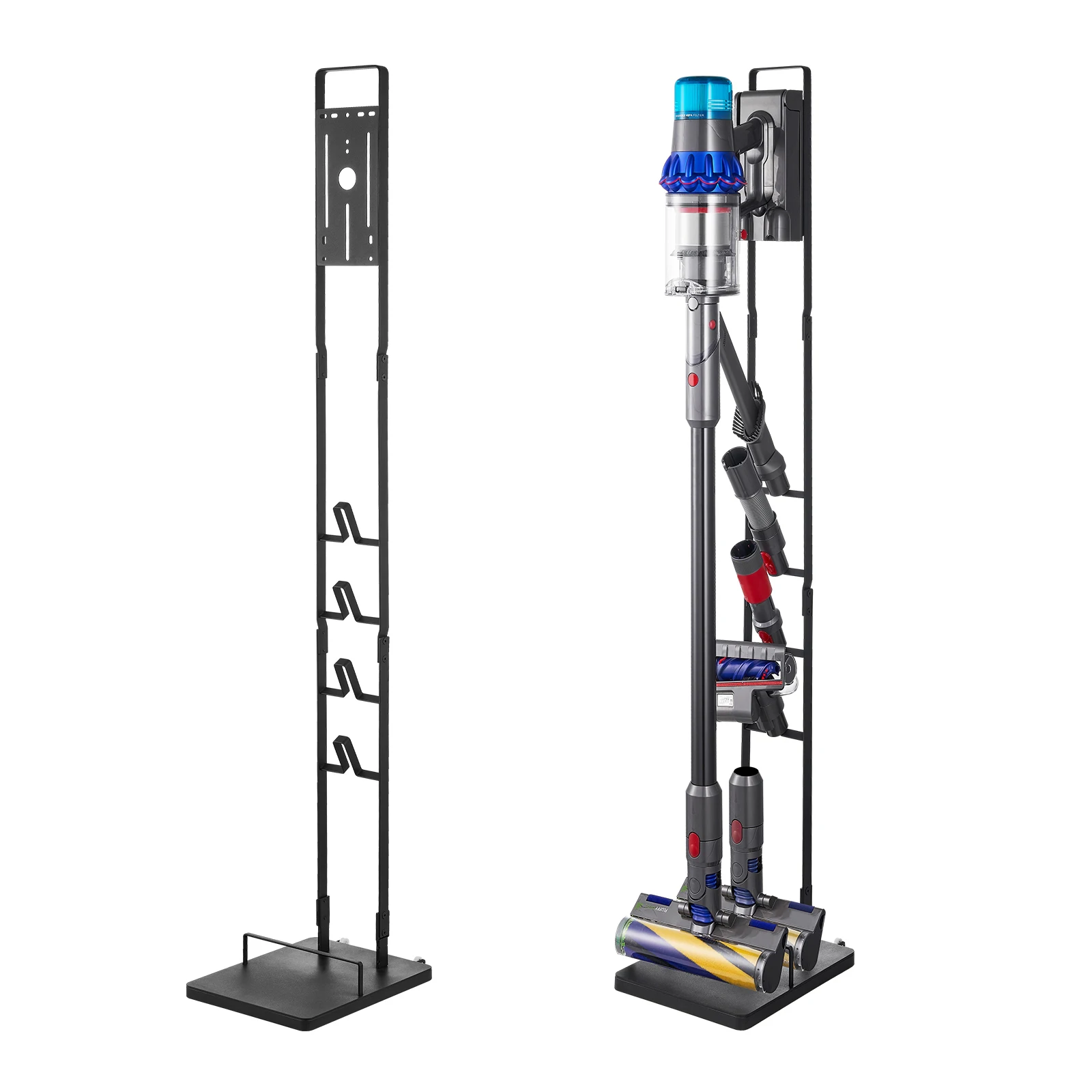 VEVOR Vacuum Stand Compatible With Dyson Stable Vacuum Stand Holder with Wheels for Dyson Cordless Upright Vacuum Cleaners