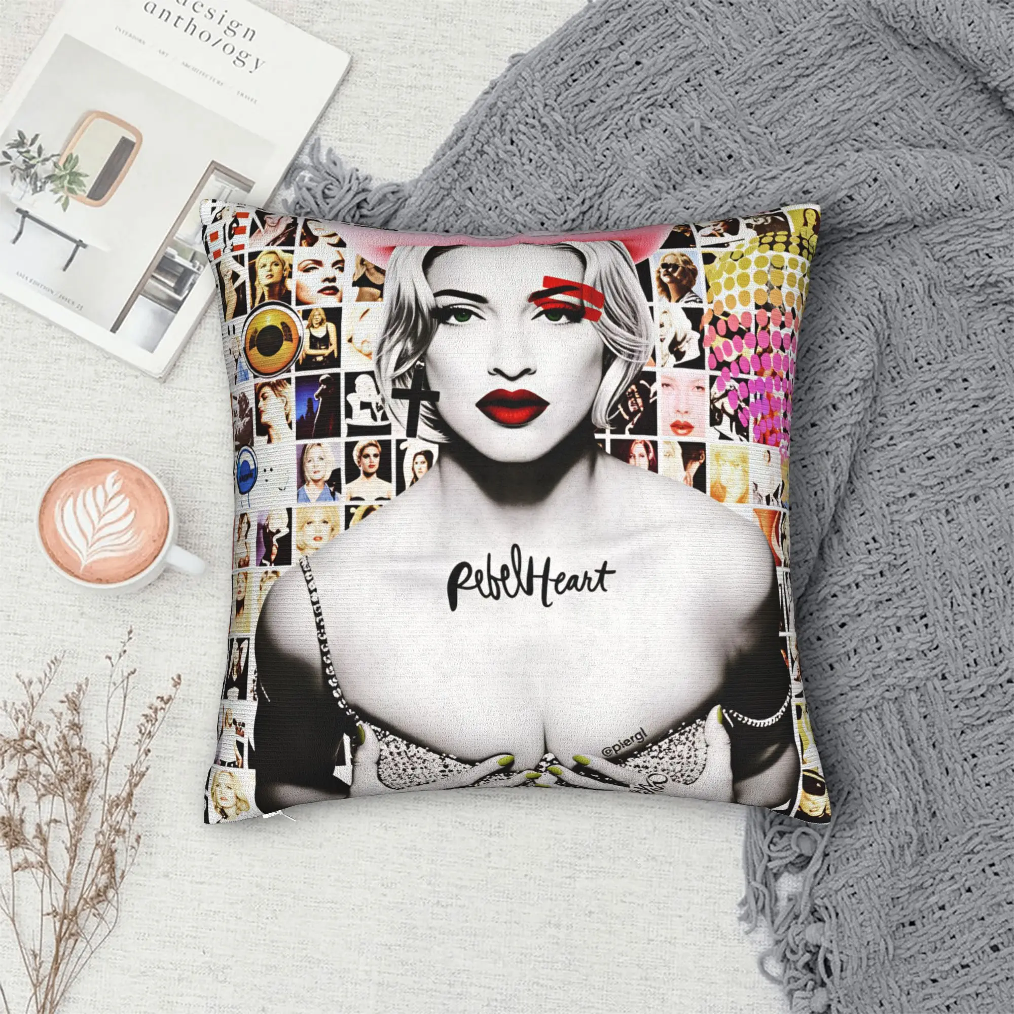M-Madonna Confessions I Feel So Free Pillowcases  Morden Pillow Case For Sofa Car Home Decor Soft Pillow Cover