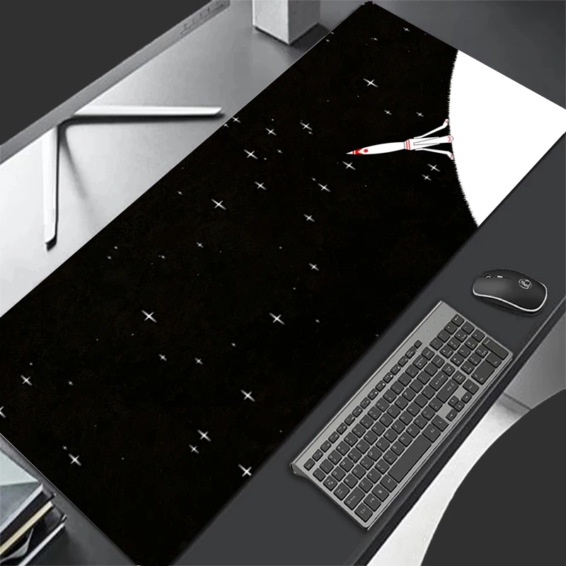 لوحة ماوس بنمط لوحة ألعاب مطاطية عالية الدقة ملحقات الكمبيوتر حصيرة مكتبية غير قابلة للانزلاق مكوك طاولة مكتبي لوحة مفاتيح ألعاب مكوكية للمساحة