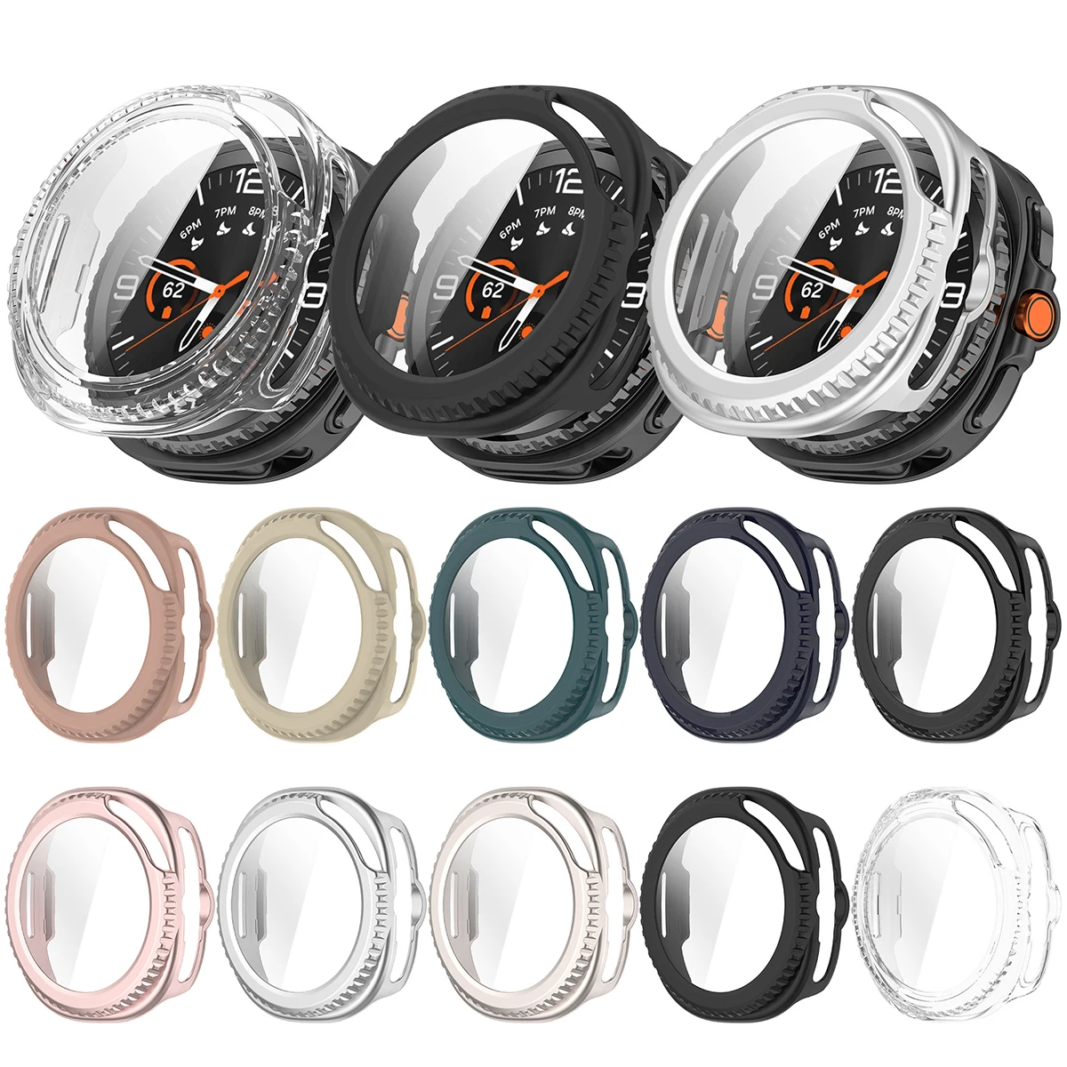 Screen Protector Case For Samsung Galaxy Watch 8Classic 46mm Hard PC Bumper+Tempered Glass For Galaxy Watch8 Classic Shell