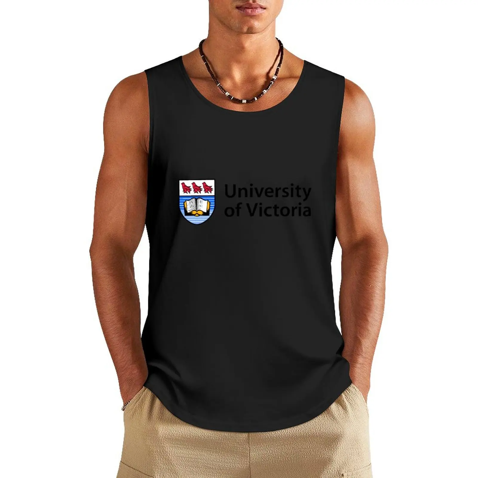 U of Vic Style Tank Top gym clothing men singlet for men men gym clothing