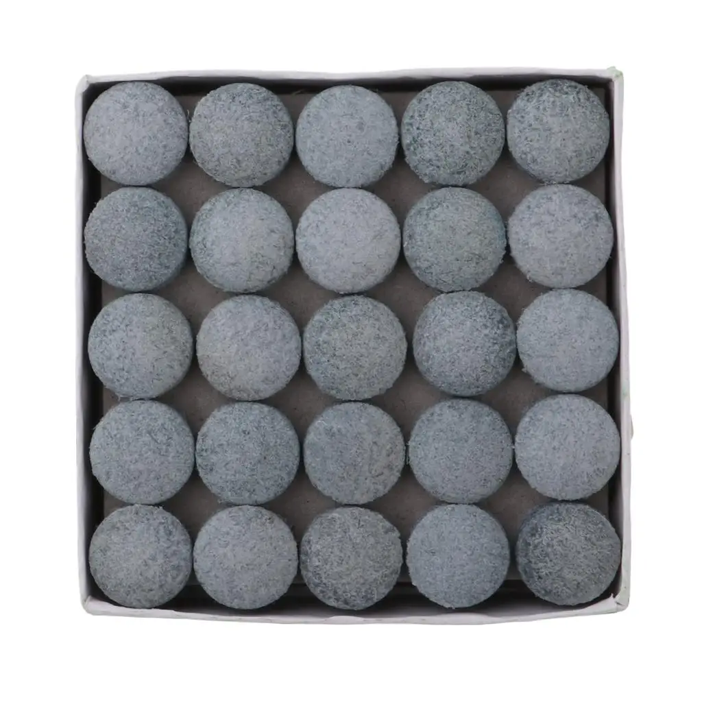 

50pcs Cue Tips for Snooker Billiard Professional Pool Cue Stick Leather Nine Ball Cue Tips Replacement Parts Entertainment 13mm