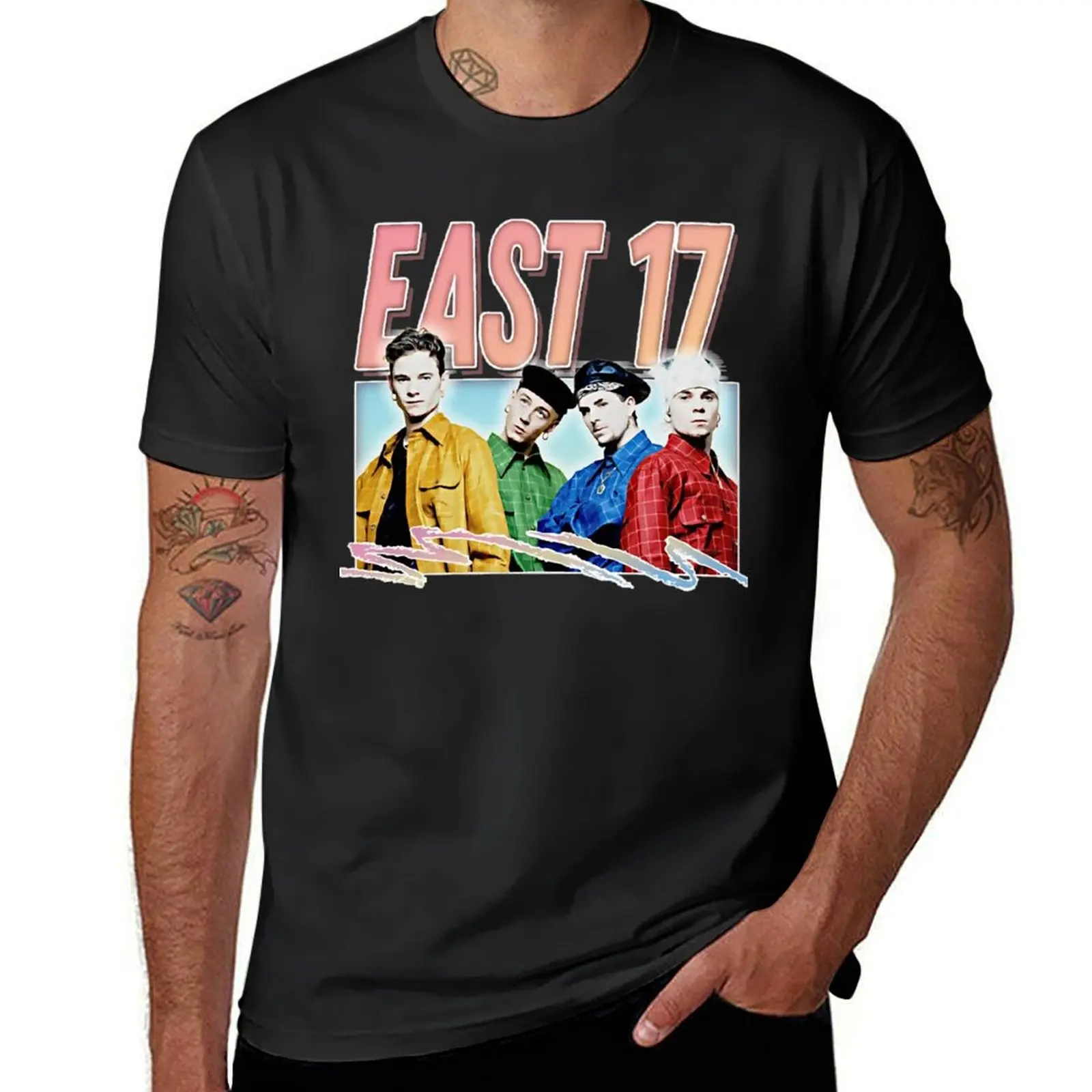

East band 17 Retro 90s Style Design T-Shirt customizeds cute clothes heavyweights mens champion t shirts