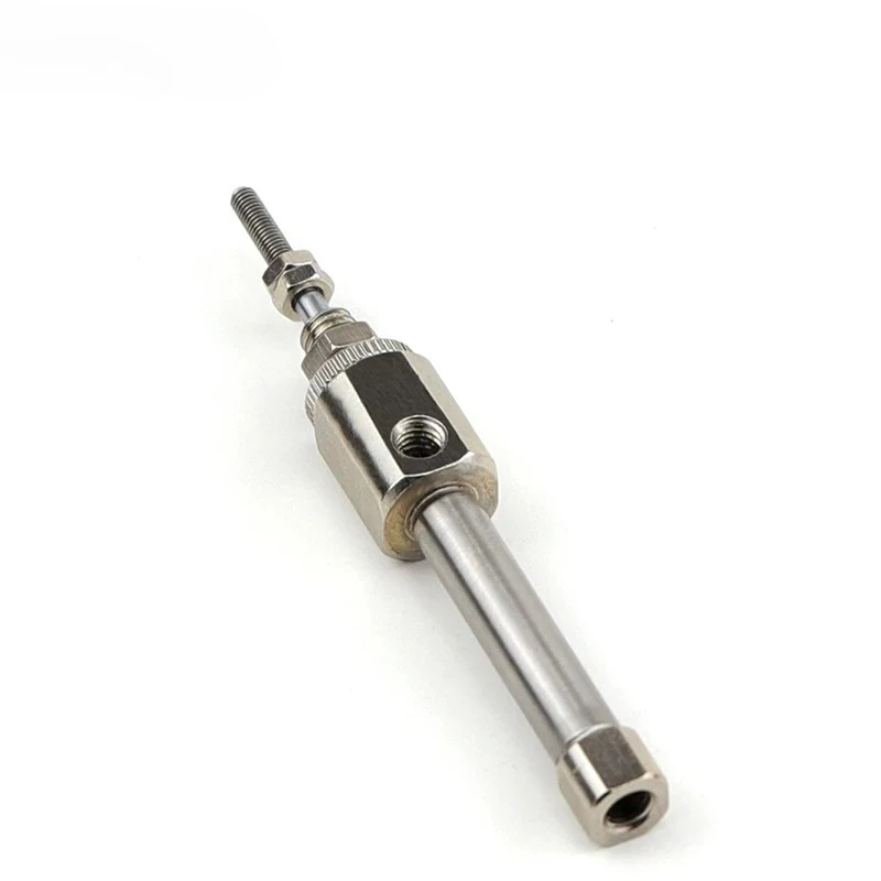 Mini Pneumatic Cylinder Double Acting Needle Type, Stainless Steel Thread Micro Cylinder for Automation Equipment