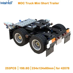 MOC Truck Compact Short Trailer Converter Dolly Compatible with legoeds Building Blocks 42078 Mark Anthem Truck Cars Model Toy