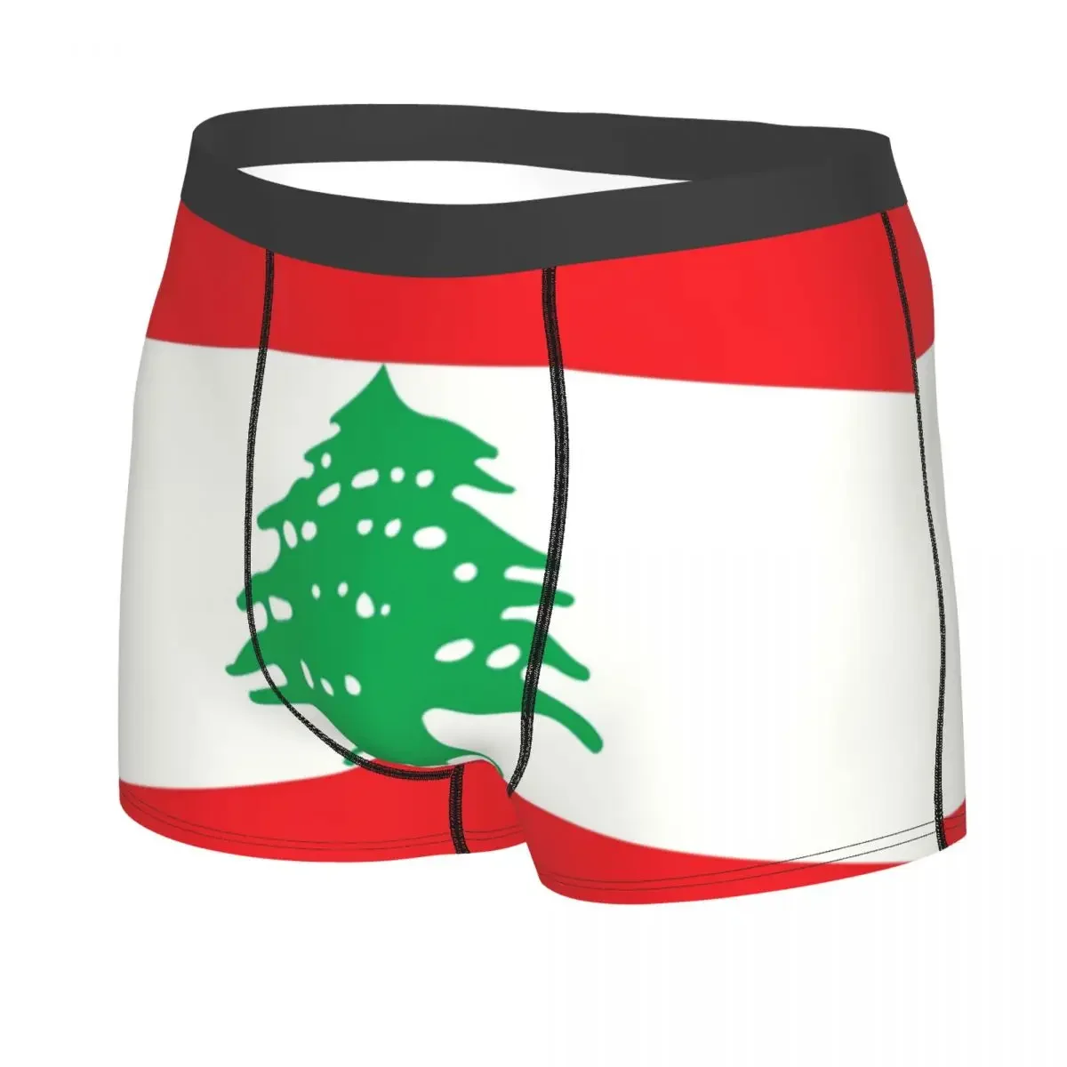 Male Cool Lebanon Lebanese Flag Beirut Underwear Boxer Briefs Men Stretch Shorts Panties Underpants