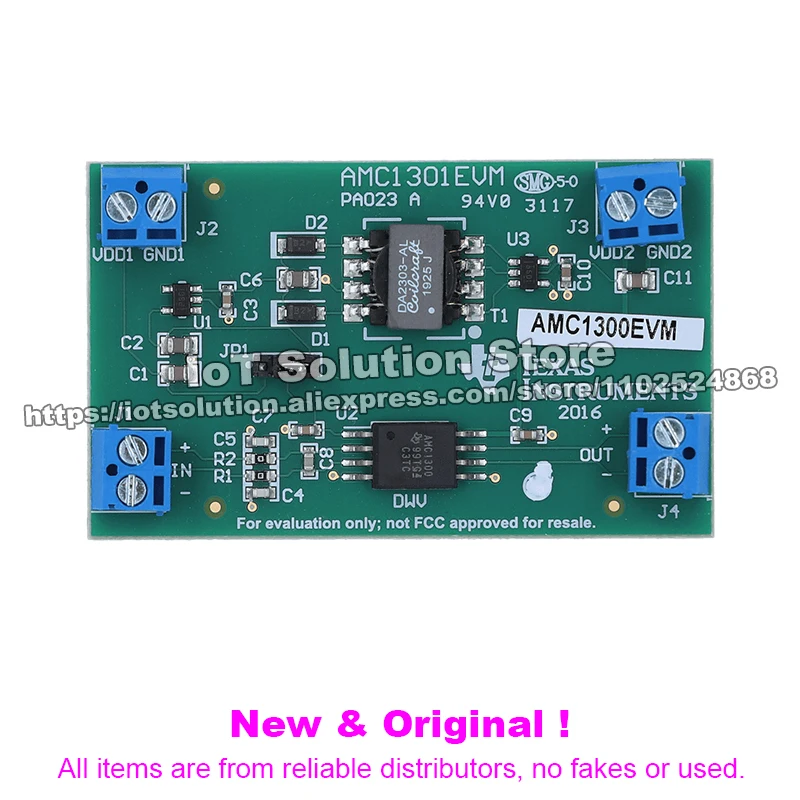 AMC1300EVM AMC1300 ±250-mV input, reinforced isolated amplifier with high CMTI evaluation module