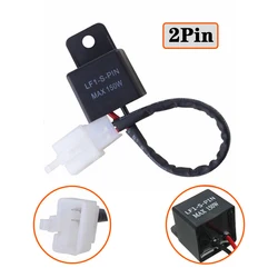 12A 2Pin Electronic LED Flasher Relay for Honda Kawasaki Suzuki Yamaha Motorcycle Motor Turn Signal Bulb Hyper Flash