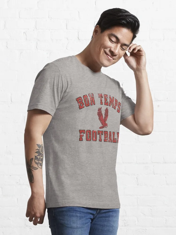 Bon Temps Football Vintage Essential T-Shirt Men Women Clothes Oversized Cotton Tees New Fashion Top Tees