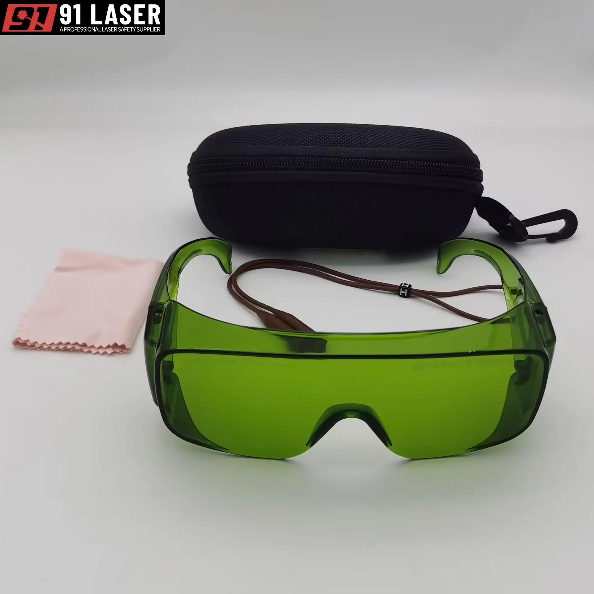 LSG-5B Laser Safety Glasses For 750-830nm OD4+ 830-880nm OD5+ 880-1100nm OD7+ VLT 45%  755nm 808nm 1064nm Lasers With Case