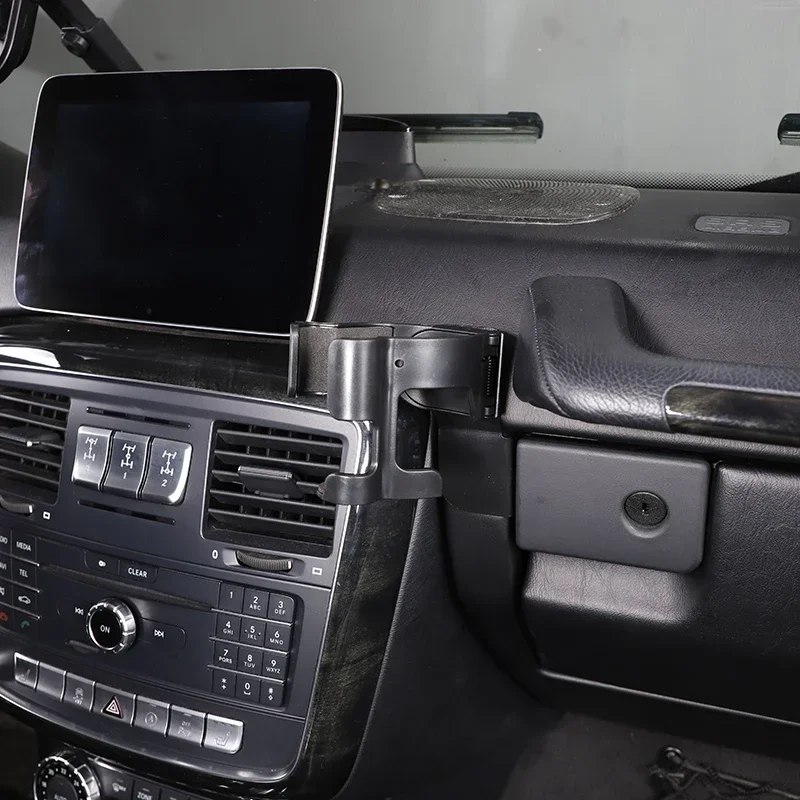 For Mercedes Benz G Class W463 2007-18 Car Central Control Multi-Functional Mobile Phone Holder Drink Cup Holder Car Accessories