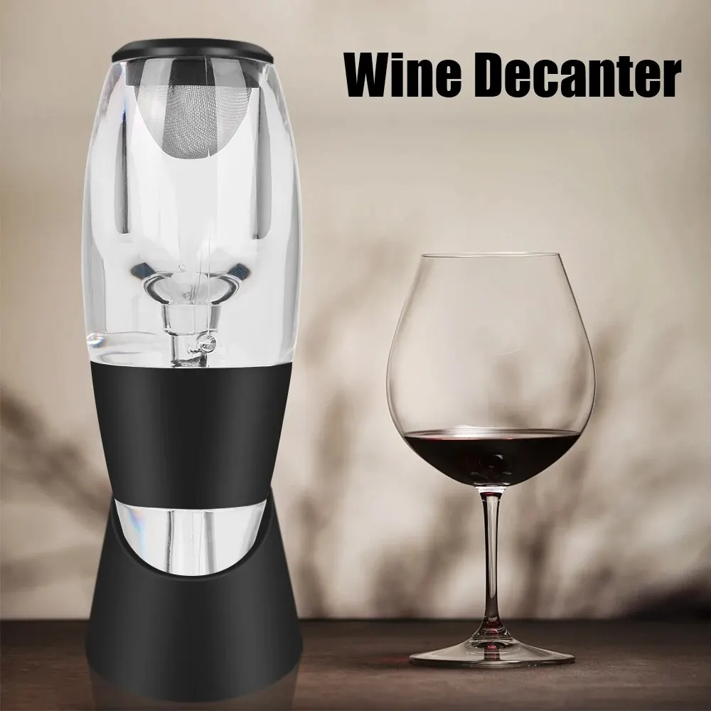 Versatore professionale per Decanter per vino con filtro e Base Dispenser per aeratore per Whisky con vino rosso che fa riflettere rapidamente per la cucina del Bar Party