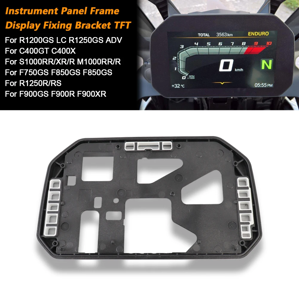 

Motorcycle Instrument Panel Frame LCD Display Fixing Bracket TFT Accessories For BMW R1200GS R1250GS ADV F750GS S1000XR M1000RR