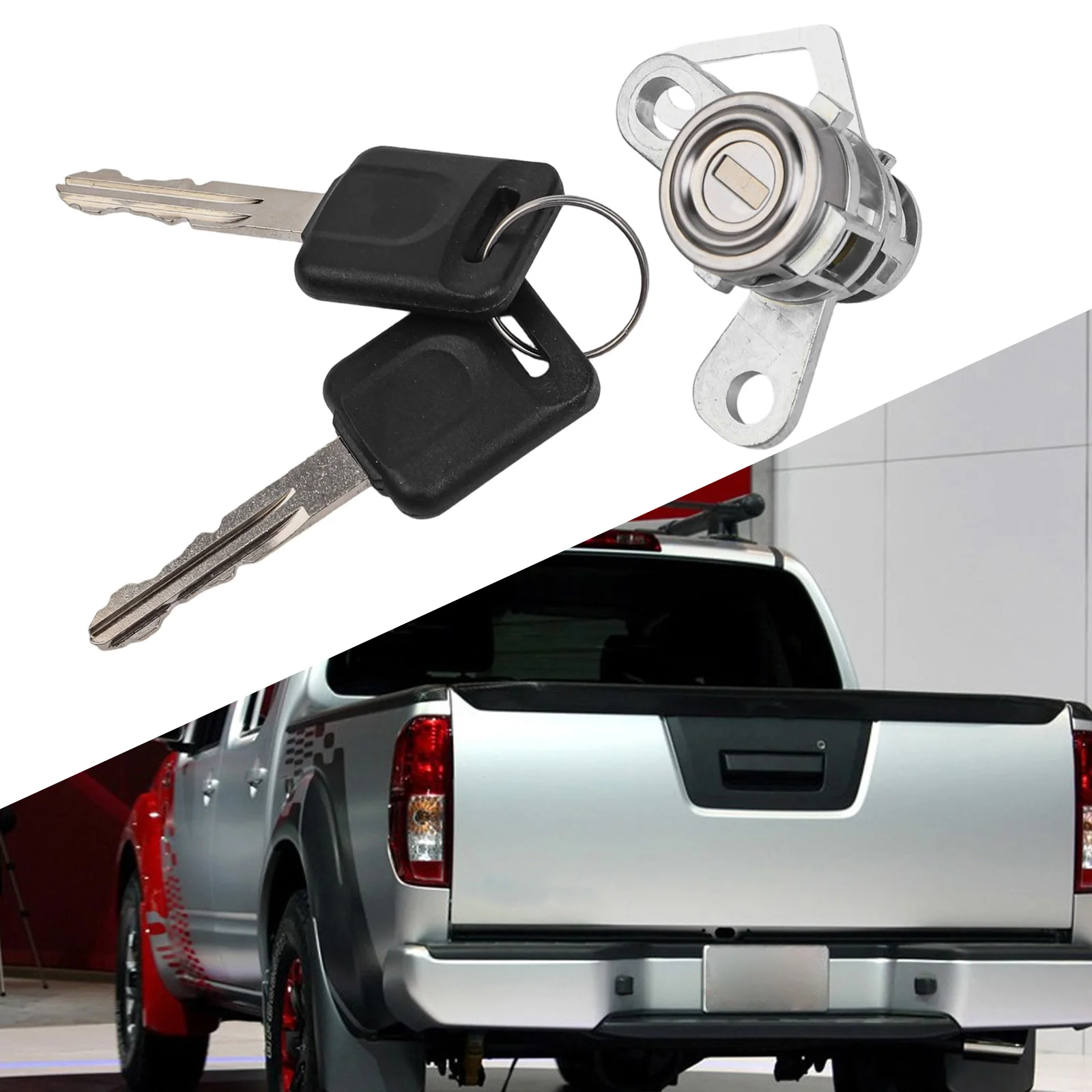 Cilindro de Cerradura de Puerta Trasera para Nissan Frontier 2005-2021 con Número de Pieza K3477EA800, Material Plástico, Repuesto Directo
