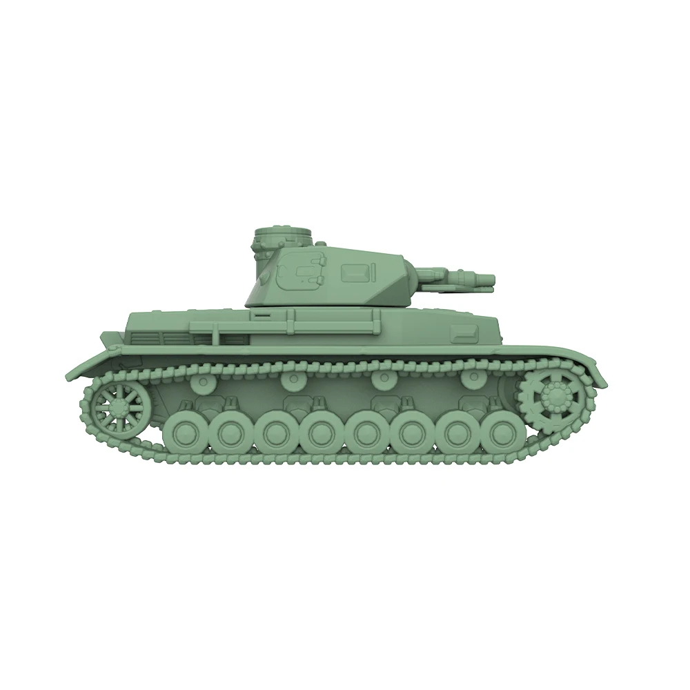 1/220 1/160 1/87 SSMODEL SS942 Spoorweg Militaire Model Kit Duitse Tank IV C Medium Tank