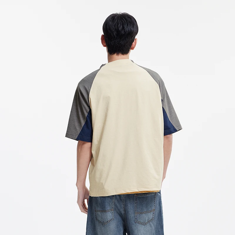 Semir Quick Dry Color Matching Polo Shirt Men Sporty Stand Collar 2025 Summer New Athletic Style Jersey Top