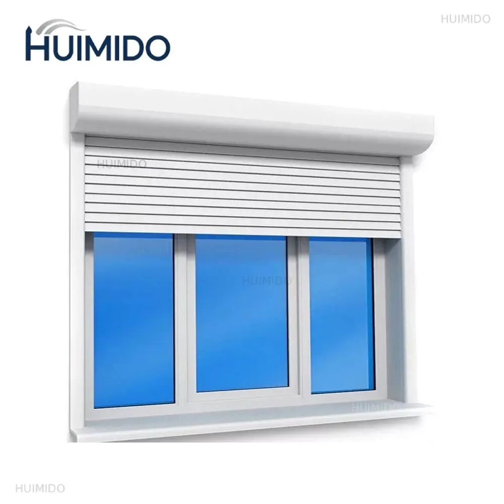 Aluminum alloy rolling shutter doors and windows European-style villa household electric remote control anti-theft