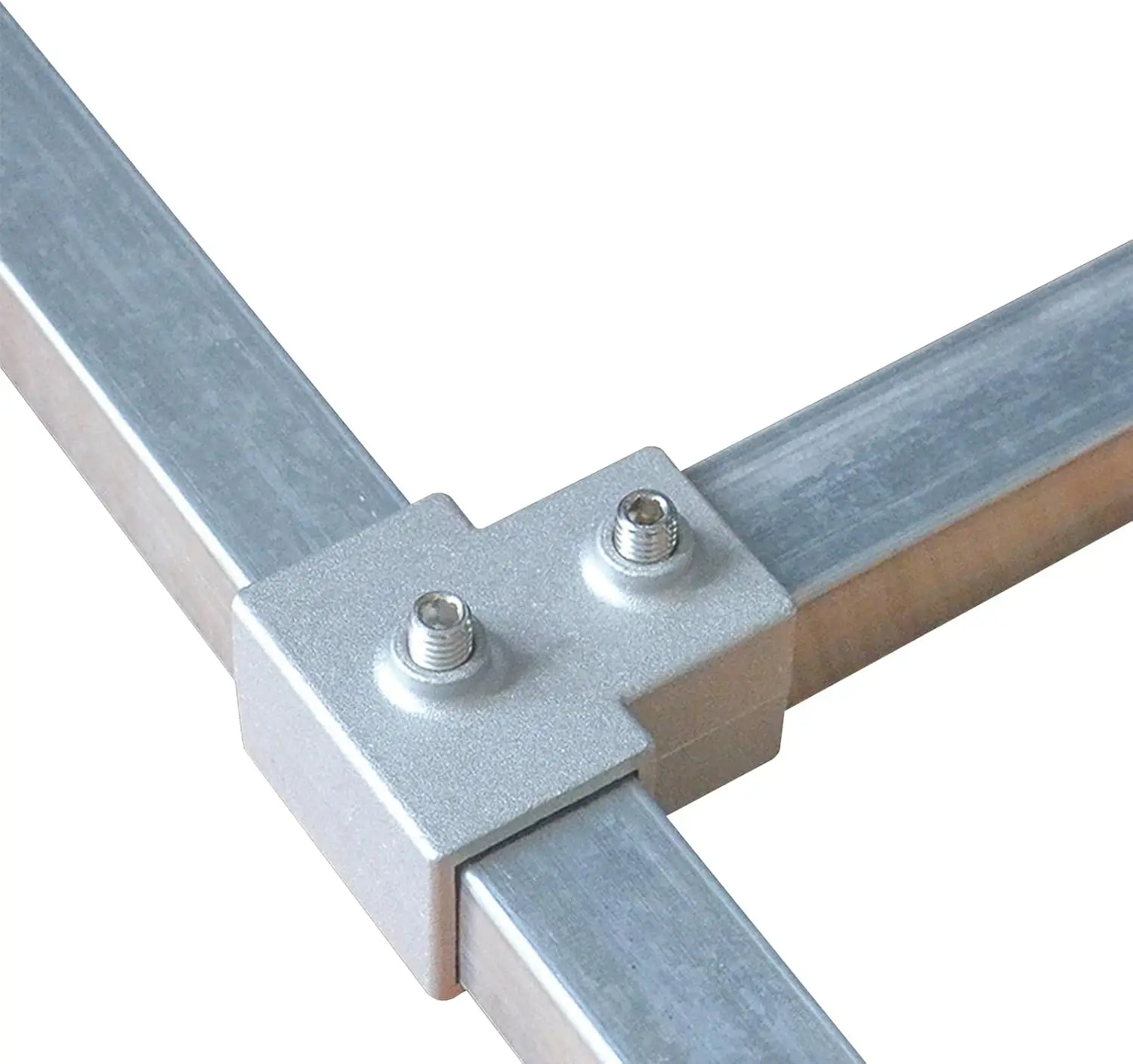 8 PCS 3-Way T-Shape Connectors For 25mm Square Tubing For Greenhouse Frames And Outdoor Furniture Assembly