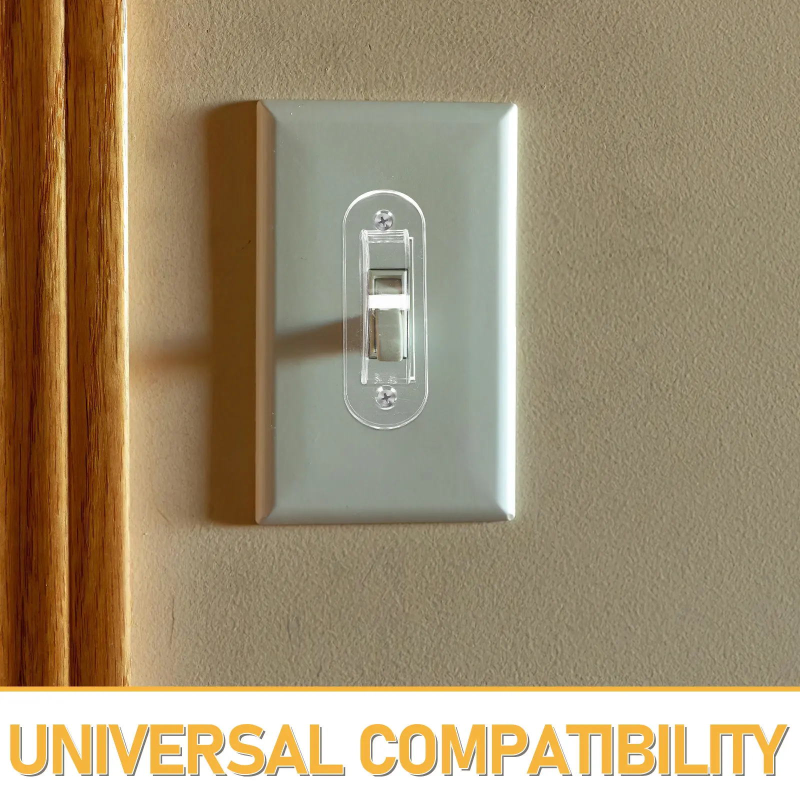 10Pcs Child Proof Light Switch Cover Transparent Protective Toggle Switch Plate Guard Safe Wall Mount for Kids Home Office
