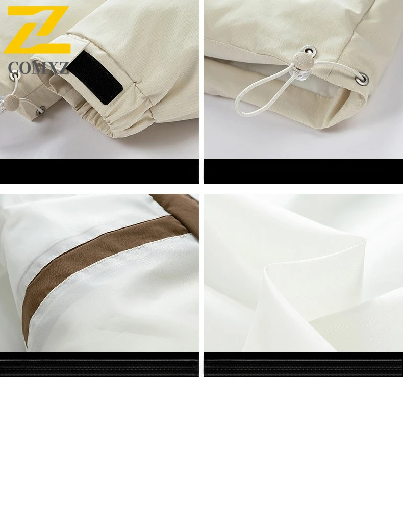 سترة خبز كلاسيكية للرجال على الطراز الأمريكي ملابس الشارع معطف حراري كبير الحجم مقاوم للماء ومقاوم للرياح سترة شتوية مناسبة للتخييم والصيد #3