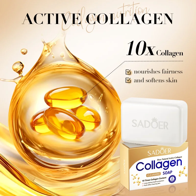 Collagen Cleansing Handmade Soap Handmade Soap Deep Cleans the Body Rain Foam Portable Sheets Washing Skin Lightening Soaps Wash