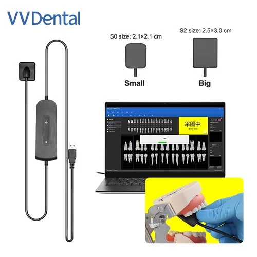 VVDental Digital RVG Sensor Radiovisiograph High-Frequency Intraoral Imaging System HD Image Oral Medical Film Dental Equipment