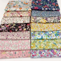 Floral Fabric Flower Cotton Printed Poplin Quilting Clothes Patchwork Muslin Sewing Accessories 2