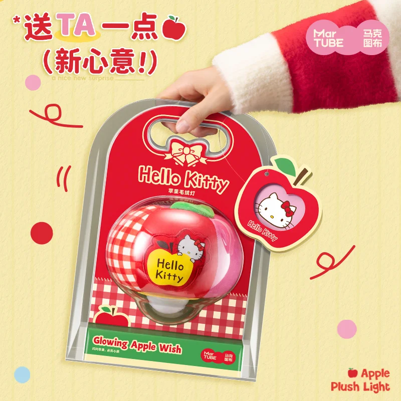 

Hellokitty Kawaii Apple Lamp Bedside Decoration Trendy Room Ornament Christmas Gifts Girls Can Be Hung Animation Derivative Toy