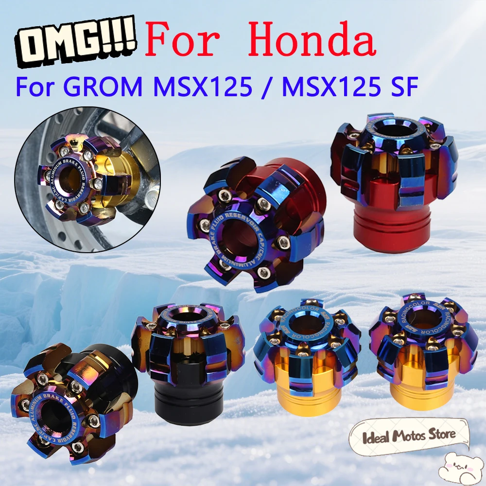 

For Honda GROM MSX125 SF MSX 125 2014 - 2023 Front Rear Wheel Axle Fork Crash Slider Cap Protector Crash Protection Kit Parts