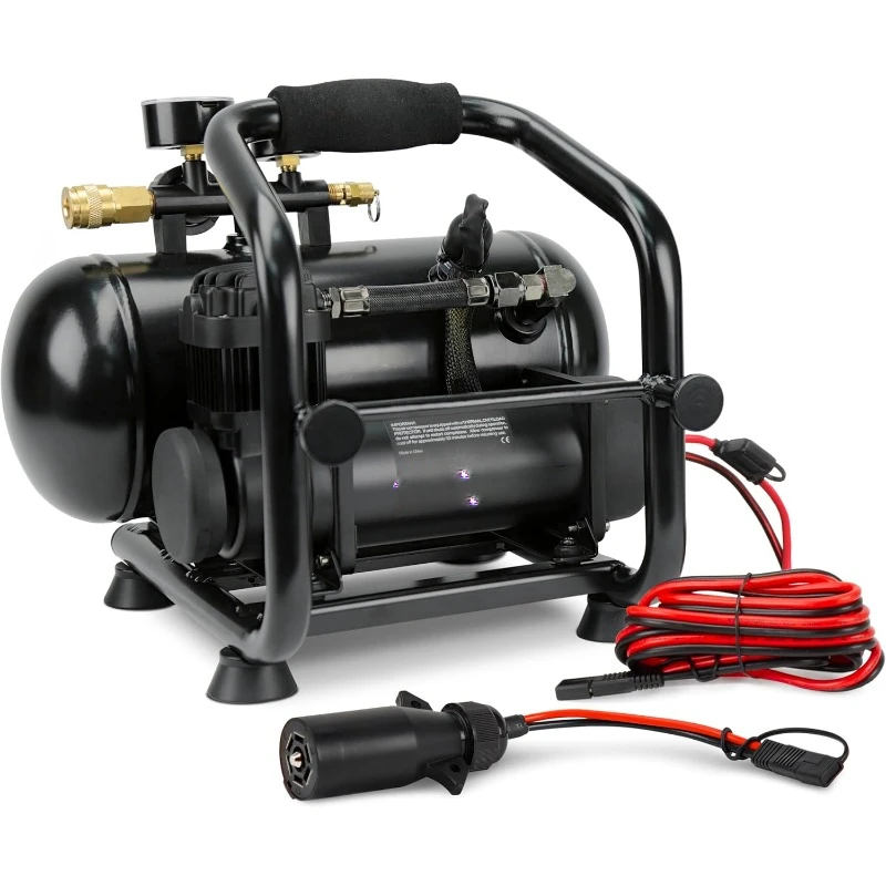 

Компрессор Plug-N-Play 380C, бак 12 В, 1,5 галлона, номинальная мощность 200 фунтов на квадратный дюйм с 7-ходовым силовым доступом, для пневматических инструментов, накачки шин