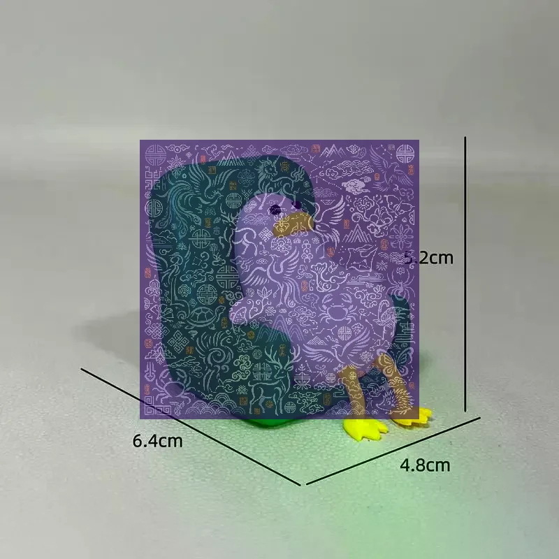 Creative Lazy Duck Figurine 3D Printed Decoration Reading Duck Ornaments Animal Shape Laying Duck Statue Holiday Gift