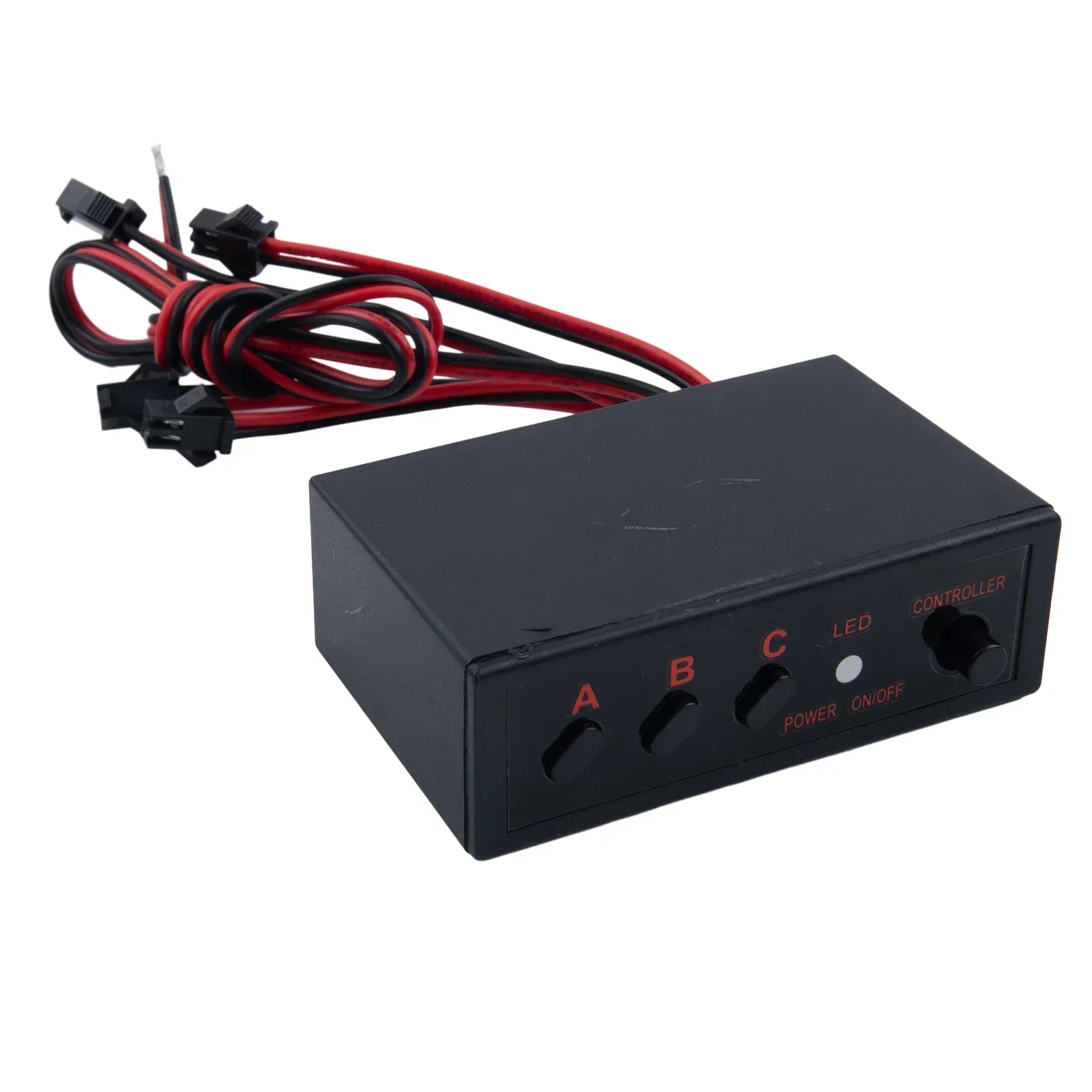 1pc 12V 4 Ways LED Strobe Flash Light Lamp Flasher Flashing Controller Box For Control  LED Lights On/off Switch