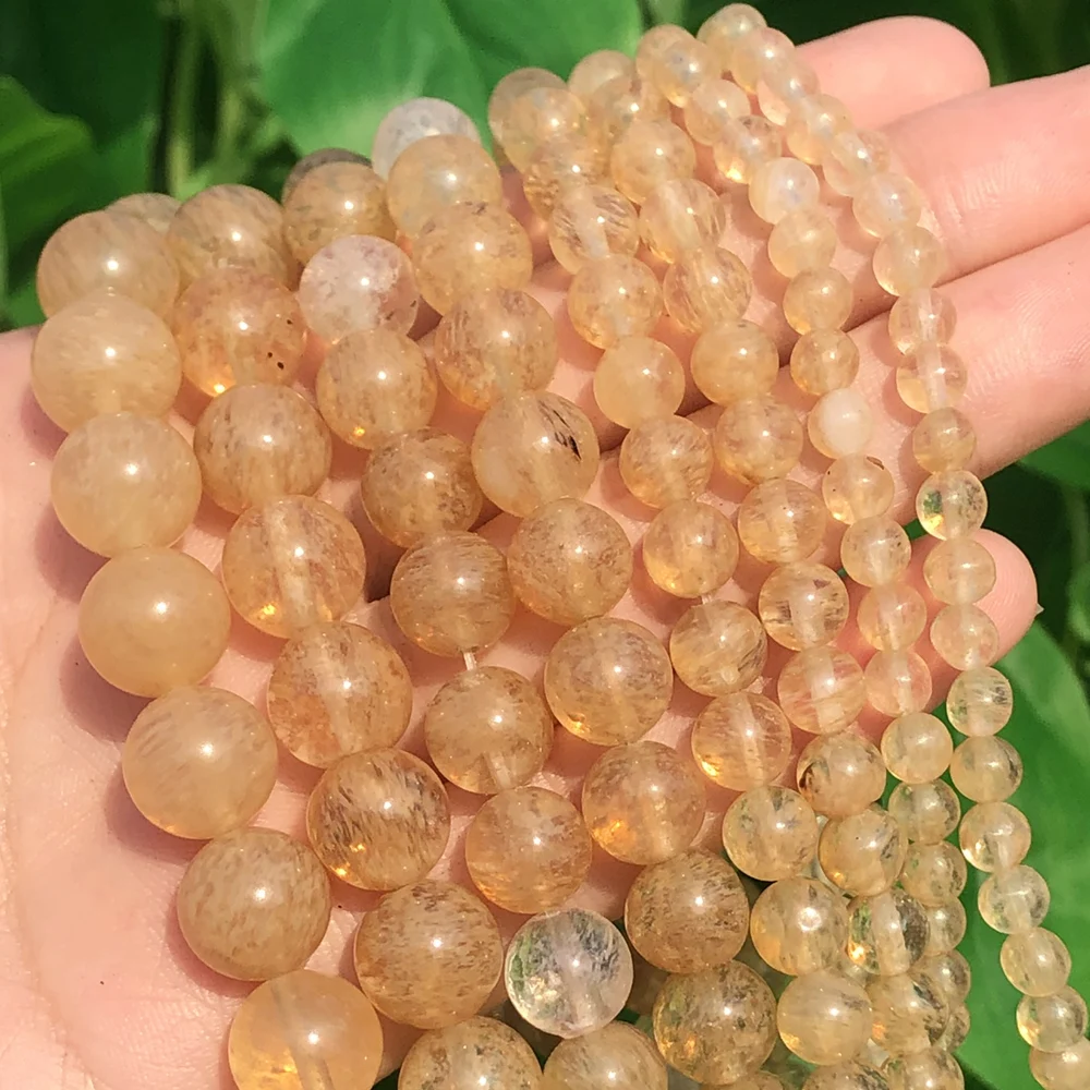 Natural Stone Citrines Quartz Loose Beads 15\