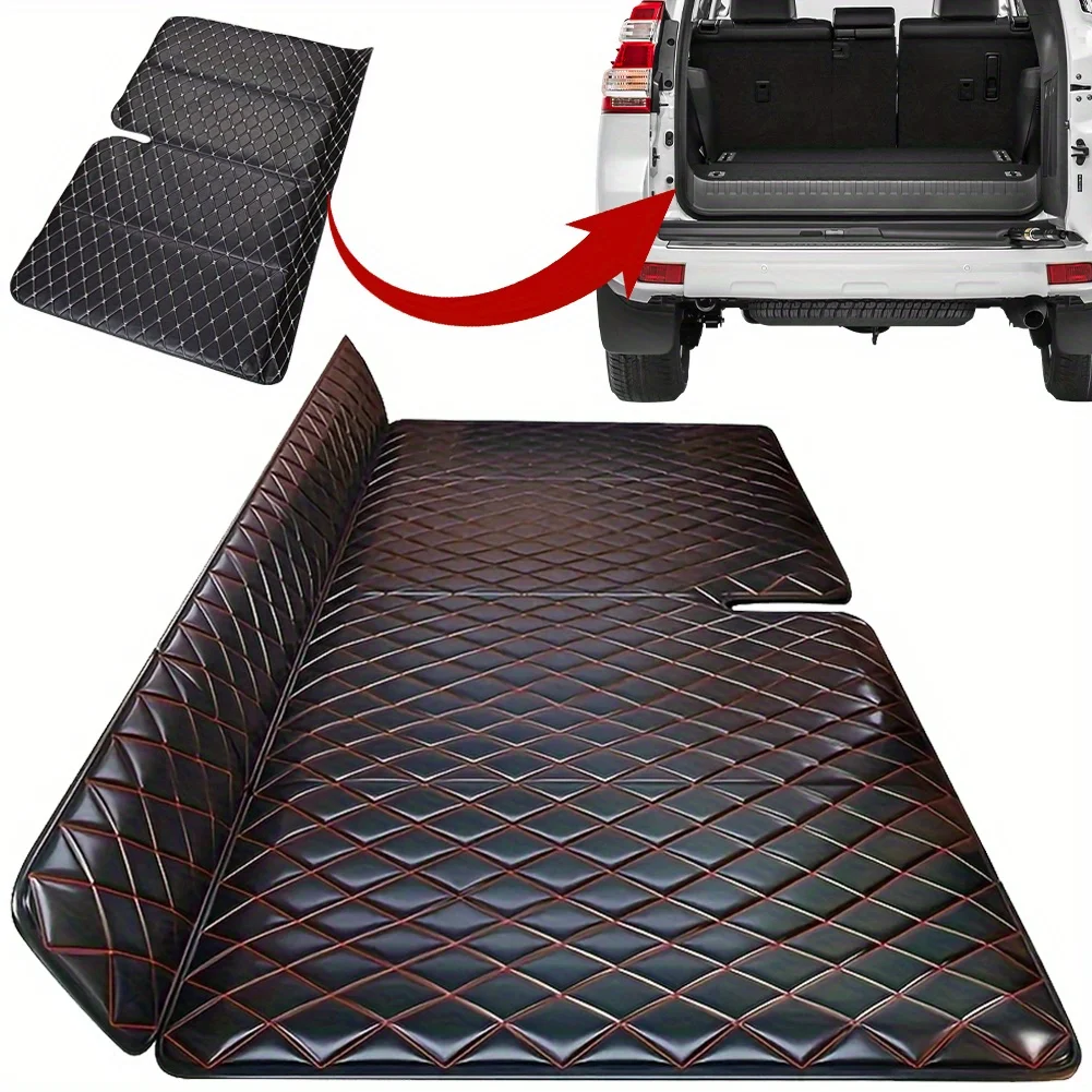 

Thickened Faux Leather Car Mattress, Foldable Universal Sleeping Pad for Back Seat, Non-Inflatable Sedan, Travel Camping Car, Foldable Bed, Afternoon Sleeping Device