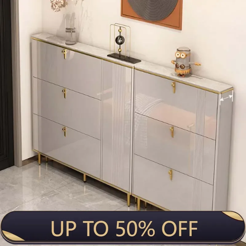 Entrance Doorway Shoe Cabinet Ultra Thin Hallway Display Storage Shoe Rack Organizer Design Armario De Zapatos Furniture Home
