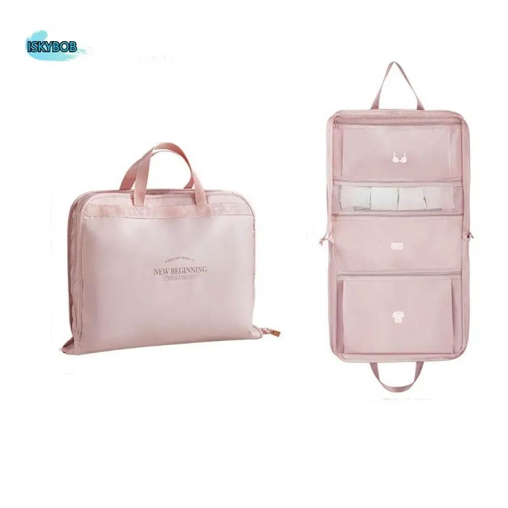

Hangable Travel Hanging Storage Bag Foldable Large Capacity Clothes Packing Cubes Dustproof Space Saving Luggage Storage Bag